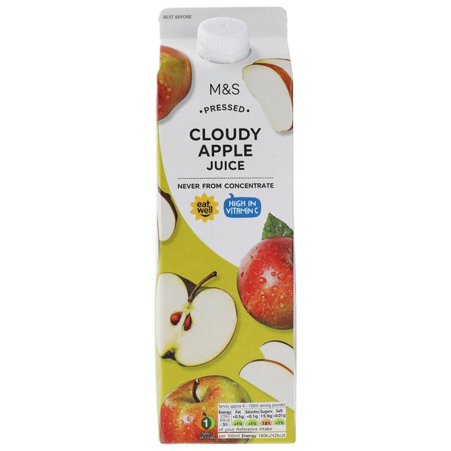 M & S Cloudy Apple Juice, 1.75L