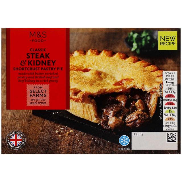 M & S Steak & Kidney Shortcrust Pastry Pie, 200g