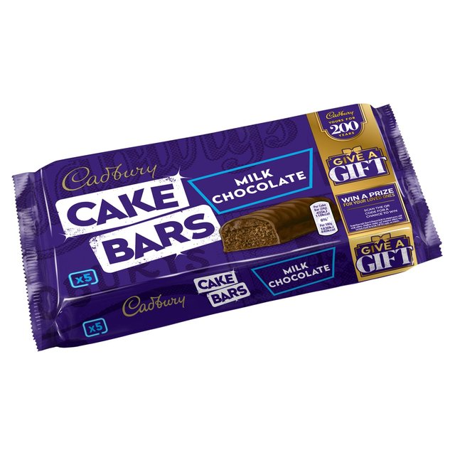 Cadbury Chocolate Cake Bars, 5 Per Pack
