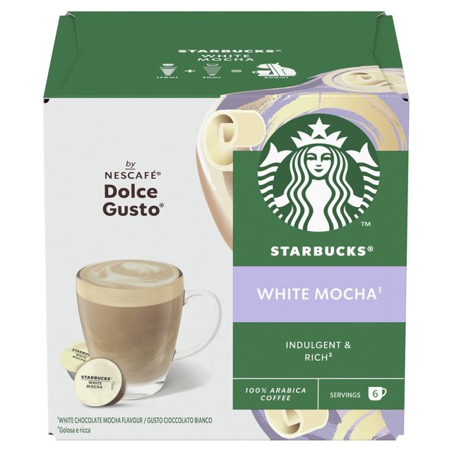 Starbucks by Nescafe Dolce Gusto White Mocha, 12 per Pack