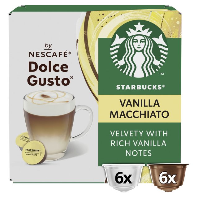 Starbucks by Nescafe Dolce Gusto Vanilla Macchiato, 12 per Pack