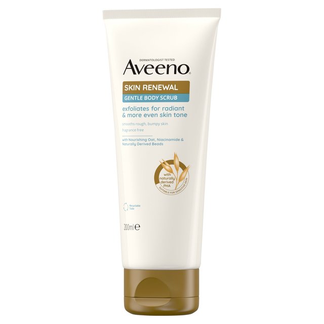 Aveeno Skin Renewal Gentle Body Scrub, 200ml
