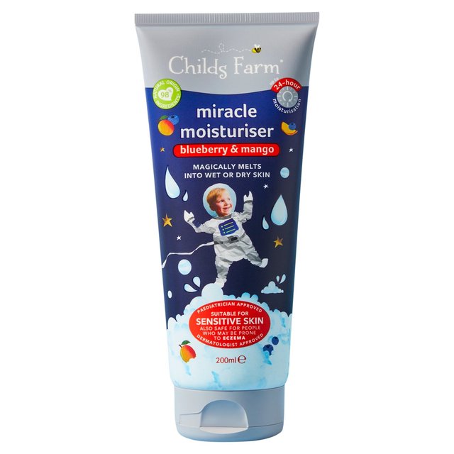 Childs Farm Miracle Moisturiser Wet Skin Blueberry & Mango, 200ml