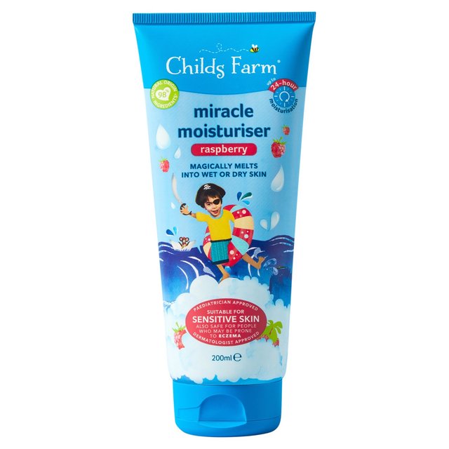 Childs Farm Miracle Moisturiser Wet Skin Raspberry, 200ml