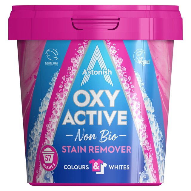 Astonish Oxy Active Non Bio Stain Remover, 1.25kg