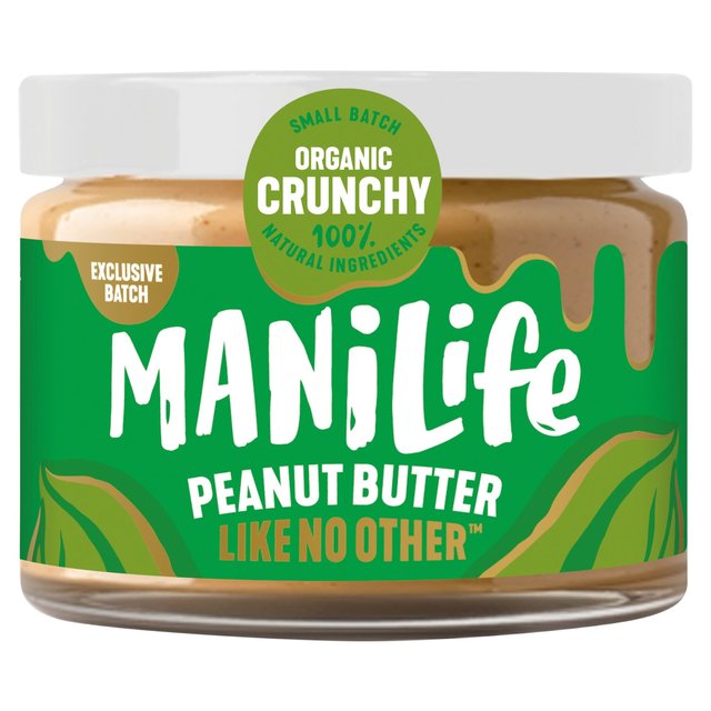 ManiLife Organic Crunchy Peanut Butter, 275g
