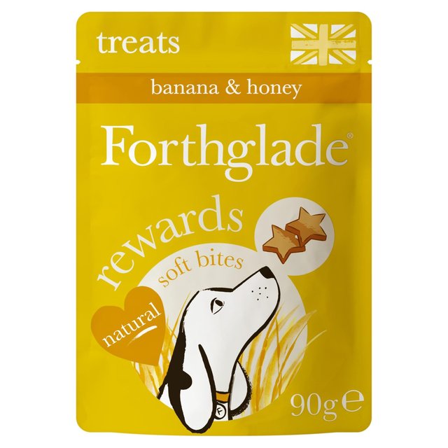 Forthglade Natural Functional Soft Bite Treats Plant Based Banana & Honey, 90g