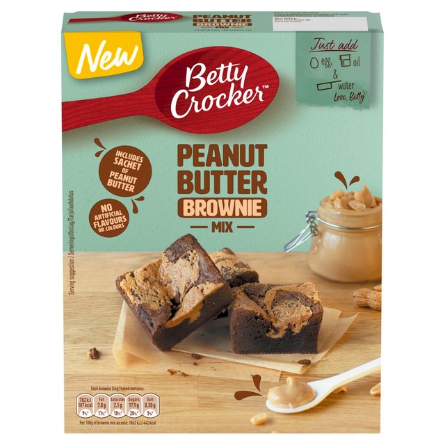 Betty Crocker Peanut Butter Brownie Mix, 350g