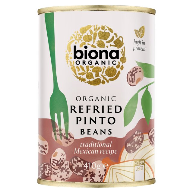 Biona Organic Refried Pinto Beans, 410g