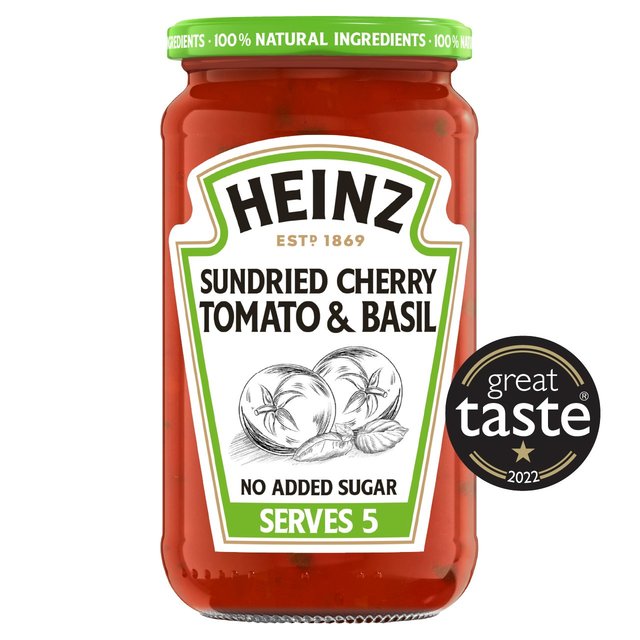 Heinz Sun Dried Cherry Tomato & Basil Pasta Sauce, 490g