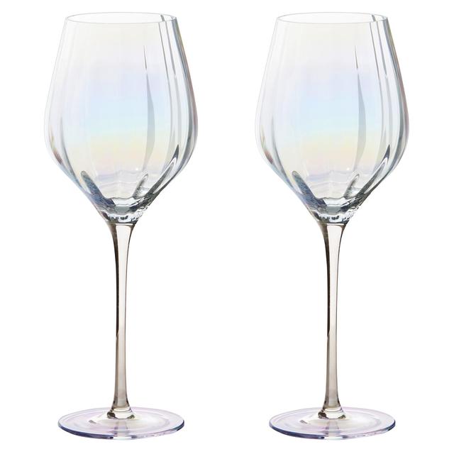 DRH Collection Clear Set of 2 Anton Studio Designs Palazzo Wine Glasses, 600ml