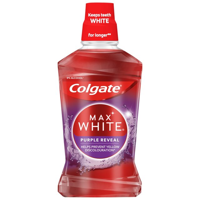 Colgate Max White Purple Reveal Mouthwash, 500ml