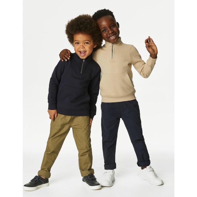 M&S Ripstop Trousers, 2-7 Years, 2 Pack, Navy Mix | Ocado