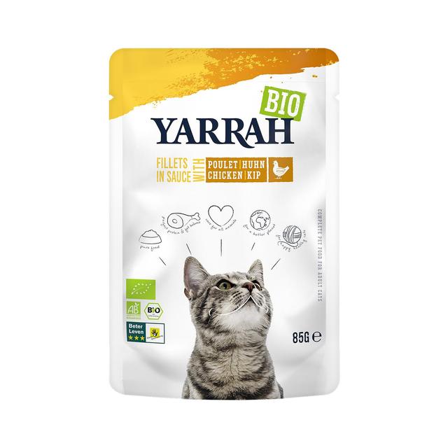 Yarrah Organic Fillets With Chicken in Gravy for Cats, 85g