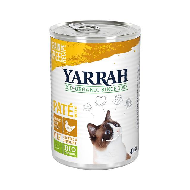 Yarrah Organic Grain-Free Chicken Pate for Cats, 400g