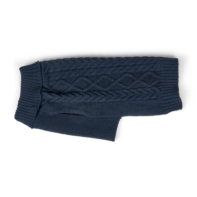Petface Recycled Knitted Dog Jumper Navy 40-45cm | Ocado