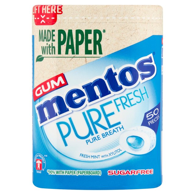 Mentos Gum Pure Fresh Freshmint Chewing Gum