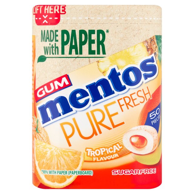 Mentos Gum Pure Fresh Tropical Chewing Gum