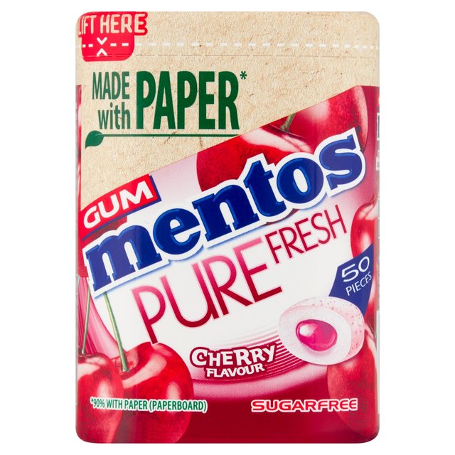 Mentos Gum Pure Fresh Cherry Chewing Gum