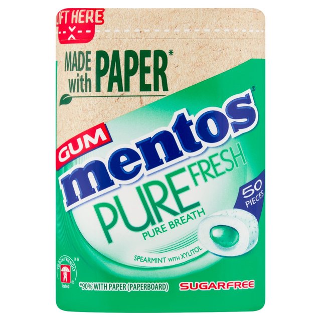 Mentos Gum Pure Fresh Spearmint Chewing Gum