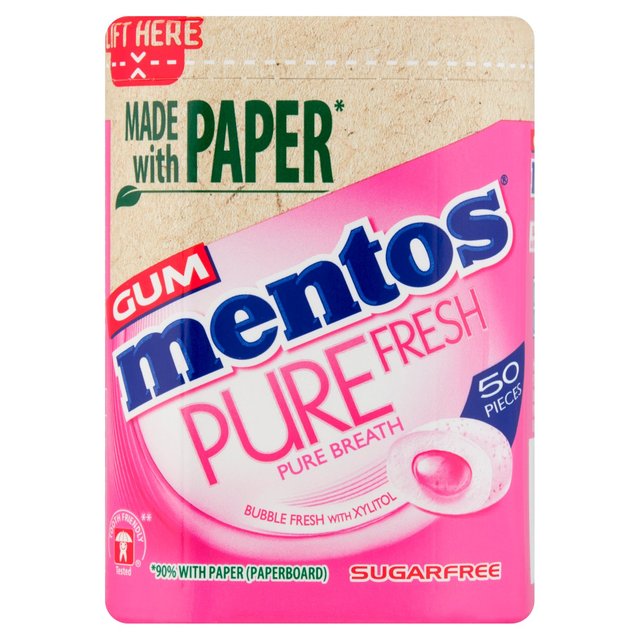 Mentos Gum Pure Fresh Bubble Fresh Chewing Gum