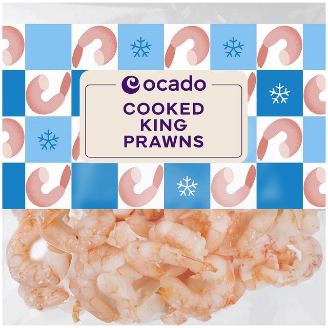 Ocado Frozen Cooked King Prawns, 170g