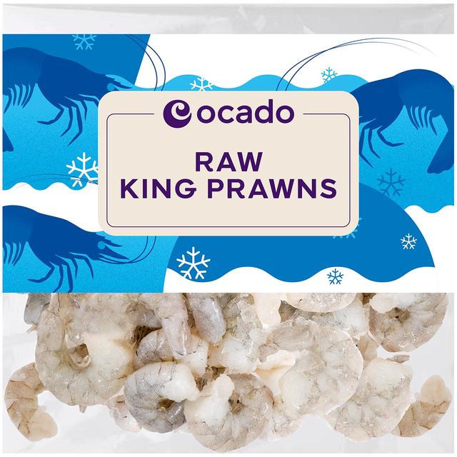 Ocado Frozen Raw King Prawns, 170g