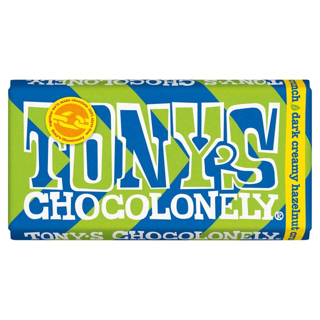 Tony’s Chocolonely Dark Creamy Hazelnut Crunch, 180g