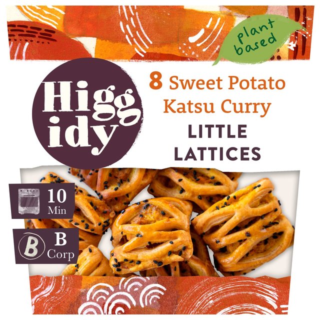 Higgidy Sweet Potato Katsu Curry Little Lattices, 160g