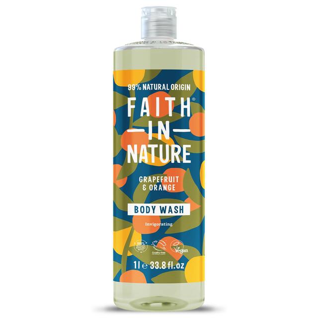 Faith In Nature Body Wash, Grapefruit & Orange, 1l