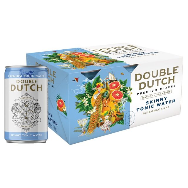 Double Dutch Skinny Tonic Water, 6 x 150ml