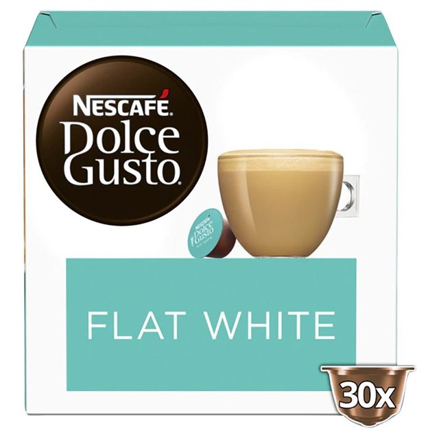 Nescafe Dolce Gusto Flat White, 30 per Pack