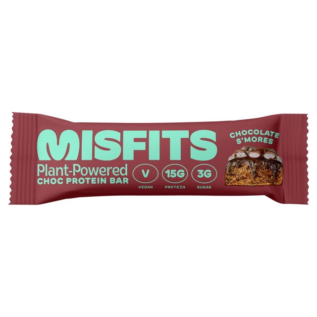 Misfits Vegan Milk Chocolate S’mores Protein Bar, 48g