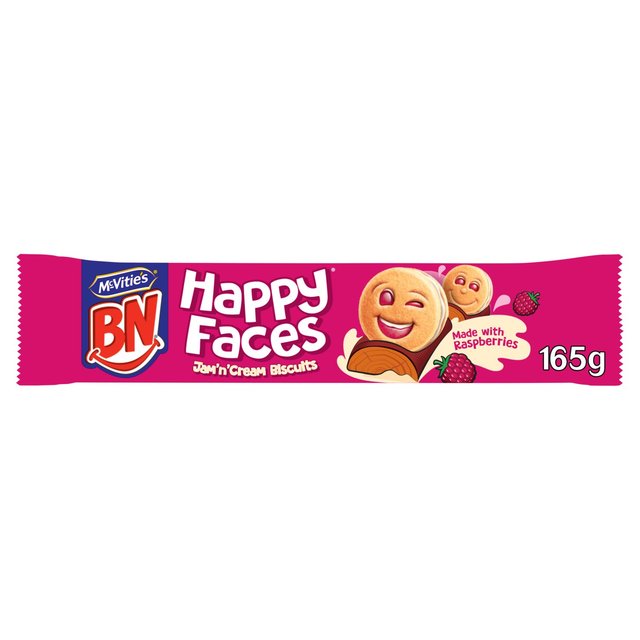 McVitie’s BN Happy Faces Jam & Cream Biscuits 165g