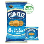 Jacobs Crinklys Salt & Vinegar 30% Less Fat Baked Snacks Multipack