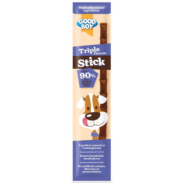 Good Boy Stick Dog Treat Triple Flavour, 15g