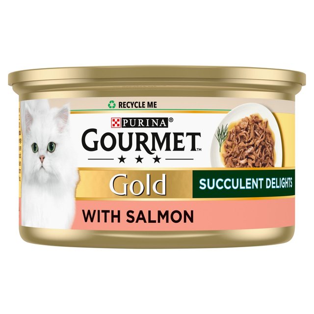 Gourmet Gold Succulent Delights Adult Wet Cat Food Salmon, 85g