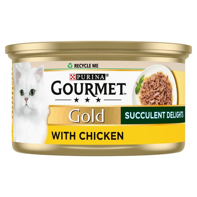 Gourmet Gold Succulent Delights Adult Wet Cat Food Chicken, 85g