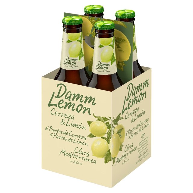 Damm Brewery UK Ltd Damm Lemon 3.2%, 4 x 330ml