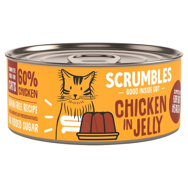 Scrumbles Wet Cat Jelly Chicken, 80g