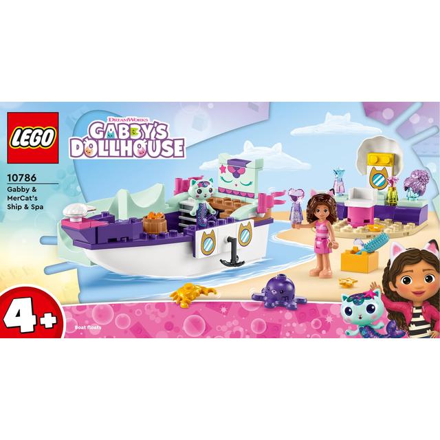 Lego Gabby’s Dollshouse Gabby & MerCat’s Ship & Spa 10786, One Size