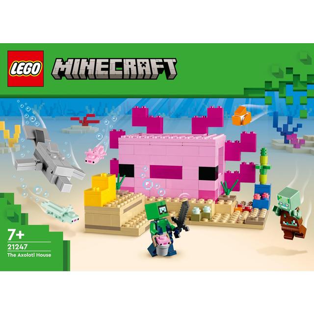 Lego Minecraft The Axolotl House 21247, One Size