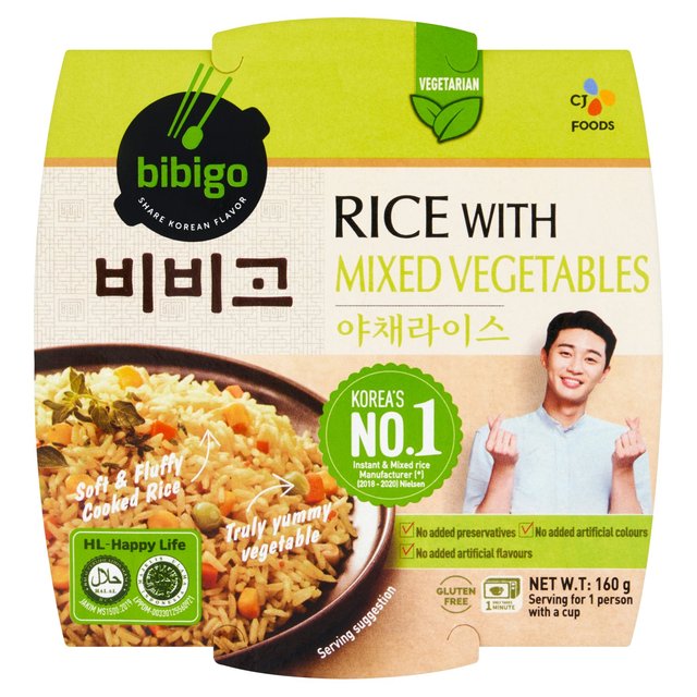 Bibigo Rice With Mixed Veg, 260g