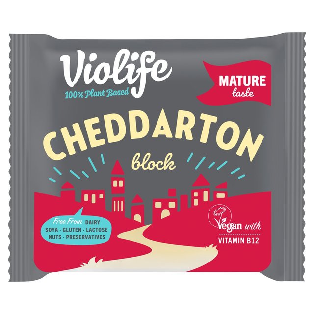 Violife Cheddarton Block Cheddar Cheese Alternative, 200g