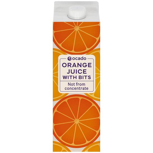 Ocado Orange Juice With Bits Not From Concentrate, 1L