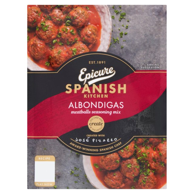 Epicure Spanish Kitchen Albondigas Meatballs Seasoning Mix, 30g