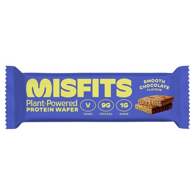 Misfits Smooth Milk Chocolate Vegan Protein Wafer, 37g