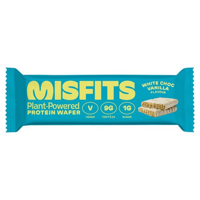Misfits White Chocolate Vanilla Vegan Protein Wafer, 37g