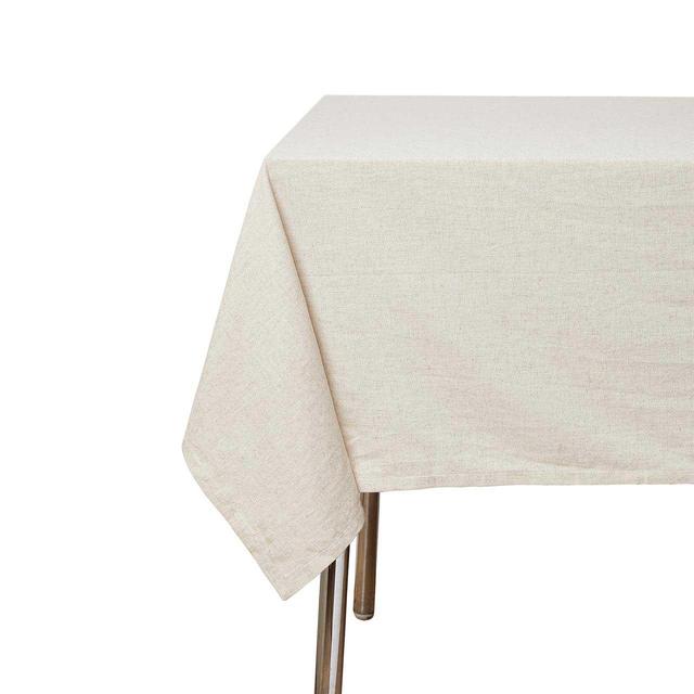 M&S Collection Cotton with Linen Tablecloth One Size Natural | Ocado