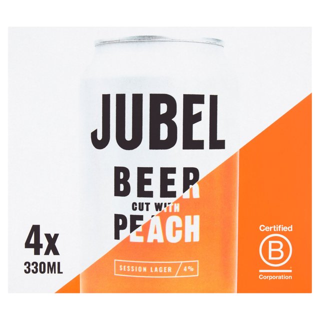 Jubel Beer cut With Peach, 4 x 330ml